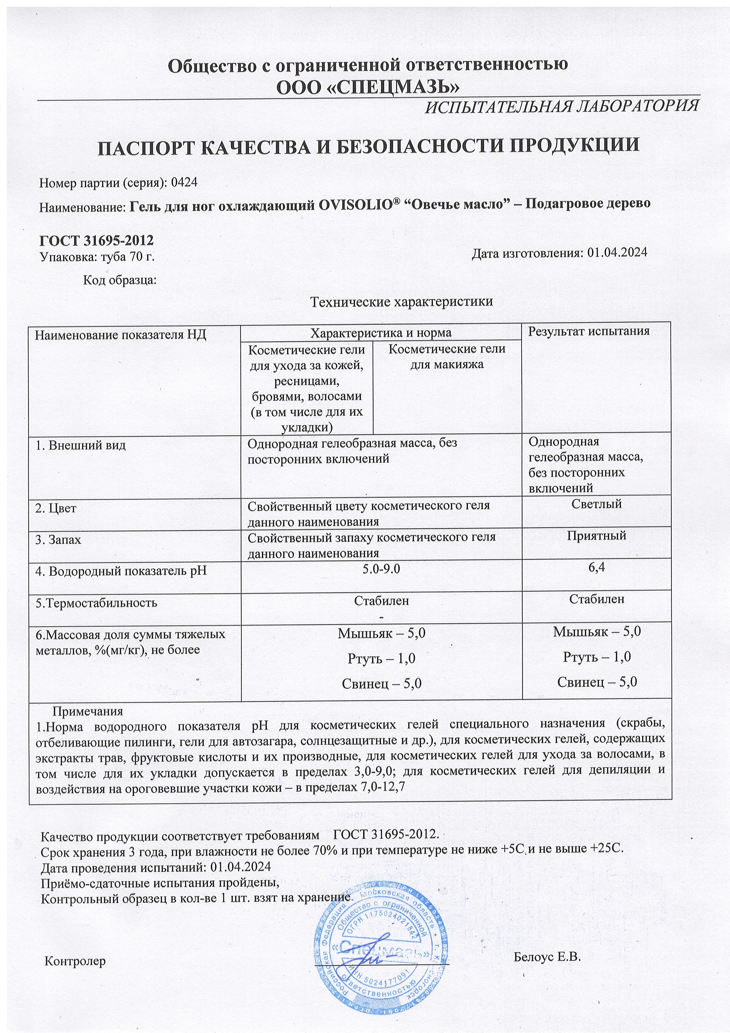 Паспорт №042024